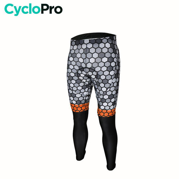 COLLANT CYCLISTE ORANGE ATMOSPHÈRE+ - AUTOMNE - HOMME cuissard long homme GT-Cycle Outdoor Store XS Sans Bretelles 