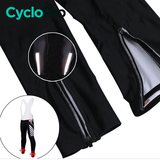 COLLANT CYCLISTE POUR FEMMES NOIRE ET ROSE - HIVER - DESTOCKAGE collant thermique femme Cyclo Pro 