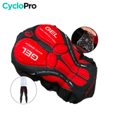 COLLANT CYCLISTE THERMIQUE ROUGE - HIVER - HOMME - DESTOCKAGE Cuissard long pour homme GT-Cycle Outdoor Store 