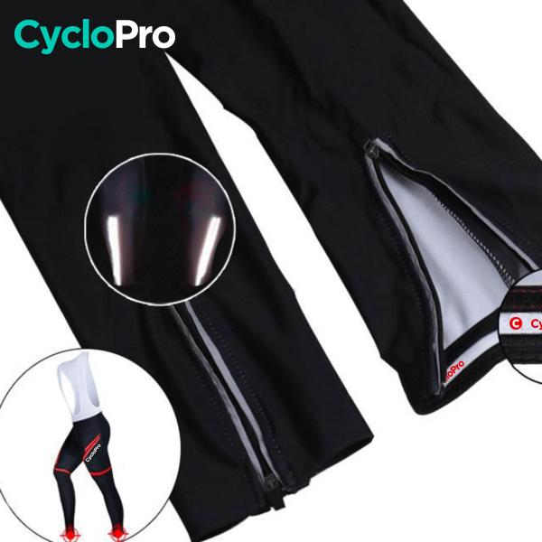 COLLANT CYCLISTE THERMIQUE ROUGE - HIVER - HOMME - DESTOCKAGE Cuissard long pour homme GT-Cycle Outdoor Store 