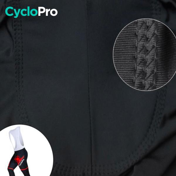 COLLANT CYCLISTE THERMIQUE ROUGE - HIVER - HOMME - DESTOCKAGE Cuissard long pour homme GT-Cycle Outdoor Store 