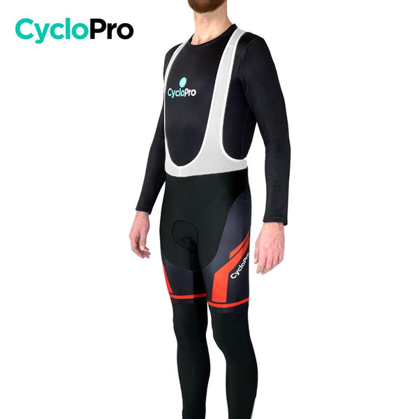 COLLANT CYCLISTE THERMIQUE ROUGE - HIVER - HOMME - DESTOCKAGE Cuissard long pour homme GT-Cycle Outdoor Store 