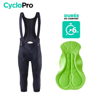 Corsaire mi-saison Homme - Technical+ cuissard cyclisme homme CycloPro S Peau - 6 heures en selle 