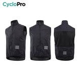 Gilet Coupe-vent - Light & Protect - DESTOCKAGE gilet coupe-vent CycloPro 