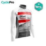 MAILLOT LONG DE CYCLISME - AUTOMNE - MONT VENTOUX - DESTOCKAGE Maillot thermique homme CycloPro 