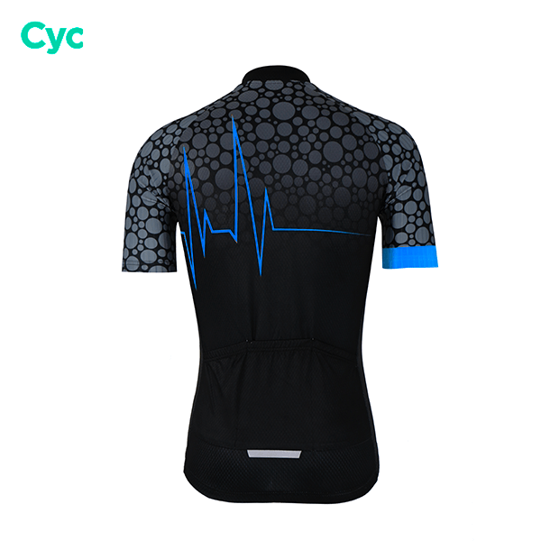 Maillot de cyclisme Bleu - Pulsation+ Maillot court cyclisme GT-Cycle Outdoor Store 