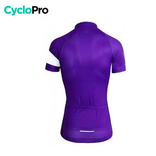 MAILLOT DE CYCLISME VIOLET - ÉLÉGANCE+ - DESTOCKAGE Tenue de cyclisme été CycloPro 
