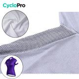 MAILLOT DE CYCLISME VIOLET - ÉLÉGANCE+ - DESTOCKAGE Tenue de cyclisme été CycloPro 