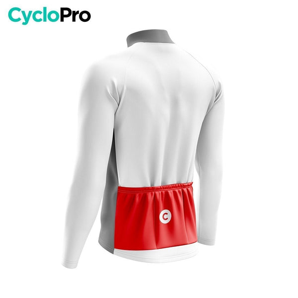 MAILLOT LONG DE CYCLISME - AUTOMNE - MONT VENTOUX - DESTOCKAGE Maillot thermique homme CycloPro 