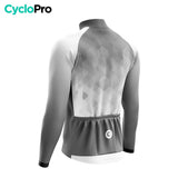 MAILLOT LONG DE CYCLISME AUTOMNE NOIR - CRISTAL+ maillot automne cyclisme GT-Cycle Outdoor Store 