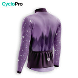 MAILLOT LONG DE CYCLISME AUTOMNE VIOLET - SNOW+ maillot automne cyclisme GT-Cycle Outdoor Store 