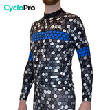 MAILLOT LONG DE CYCLISME BLEU - AUTOMNE - ATMOSPHERE+ Maillot long pour homme GT-Cycle Outdoor Store 