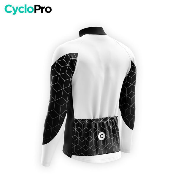 MAILLOT LONG DE CYCLISME HIVER NOIR - CUBIC+ Maillot thermique homme GT-Cycle Outdoor Store 