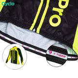 MAILLOT LONG DE CYCLISME JAUNE FLUO - AUTOMNE - FLASH+ Maillot long pour homme GT-Cycle Outdoor Store 