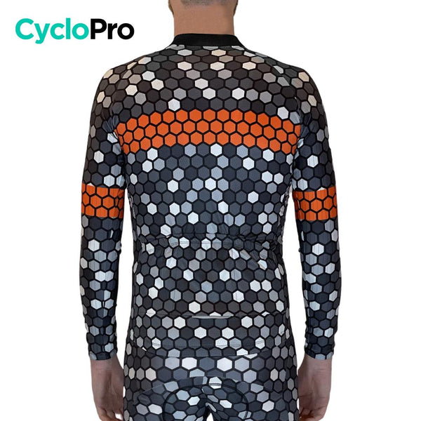 MAILLOT LONG DE CYCLISME ORANGE - AUTOMNE - ATMOSPHERE+ Maillot long pour homme GT-Cycle Outdoor Store 