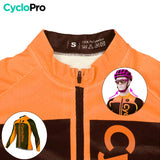 MAILLOT LONG DE CYCLISME ORANGE - AUTOMNE - FLASH+ Maillot long pour homme GT-Cycle Outdoor Store 