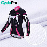 MAILLOT LONG DE CYCLISME ROSE - AUTOMNE - CONFORT+ maillot manches longues pour femme GT-Cycle Outdoor Store 