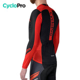 MAILLOT LONG DE CYCLISME ROUGE - AUTOMNE - FLASH+ Maillot long pour homme GT-Cycle Outdoor Store 