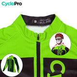 MAILLOT LONG DE CYCLISME VERT - AUTOMNE - FLASH+ Maillot long pour homme GT-Cycle Outdoor Store 