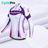 MAILLOT LONG DE CYCLISME VIOLET - AUTOMNE - CONFORT+ maillot manches longues pour femme GT-Cycle Outdoor Store 