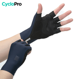 Mitaines Cycliste Pro Fit - Skin+ - DESTOCKAGE Mitaines cyclisme CycloPro Bleu foncées S 