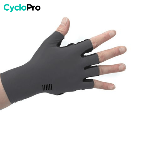 Mitaines Cycliste Pro Fit - Skin+ - DESTOCKAGE Mitaines cyclisme CycloPro Gris foncées S 