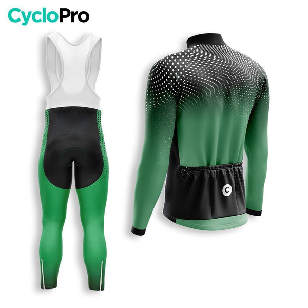 TENUE CYCLISTE AUTMNE HOMME VERTE - DIMENSION+ tenue cyclisme homme CycloPro 