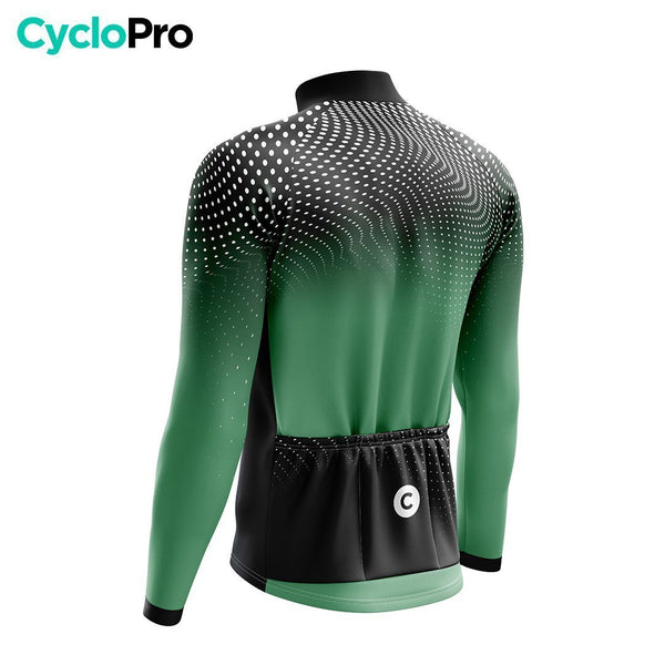 TENUE CYCLISTE AUTMNE HOMME VERTE - DIMENSION+ tenue cyclisme homme CycloPro 