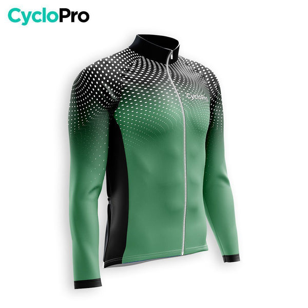 TENUE CYCLISTE AUTMNE HOMME VERTE - DIMENSION+ tenue cyclisme homme CycloPro 
