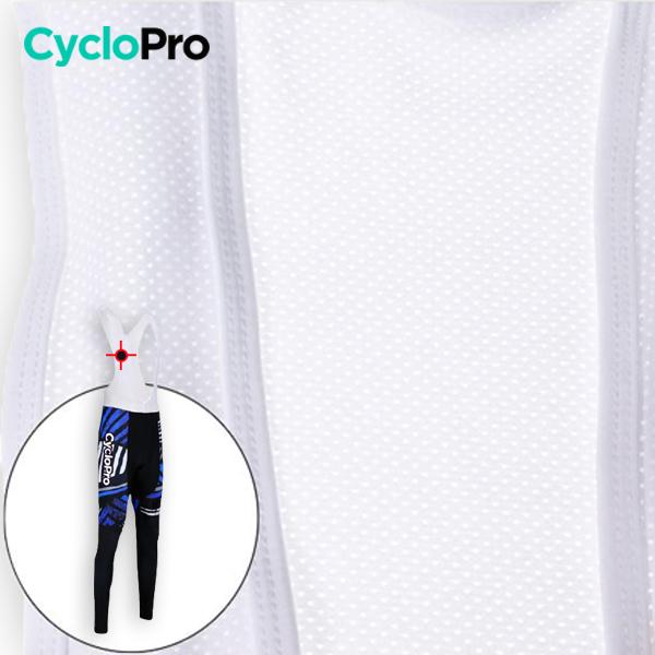 TENUE CYCLISTE AUTOMNE BLEUE - DIRTY+ tenue de cyclisme CycloPro 