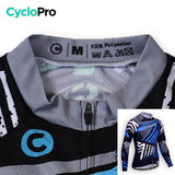 TENUE CYCLISTE AUTOMNE BLEUE - DIRTY+ tenue de cyclisme CycloPro 