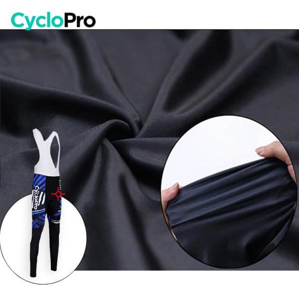 TENUE CYCLISTE AUTOMNE BLEUE - DIRTY+ tenue de cyclisme CycloPro 