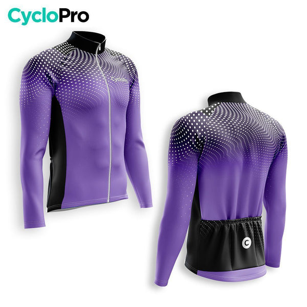 TENUE CYCLISTE AUTOMNE HOMME VIOLET - DIMENSION+ tenue cyclisme homme CycloPro 
