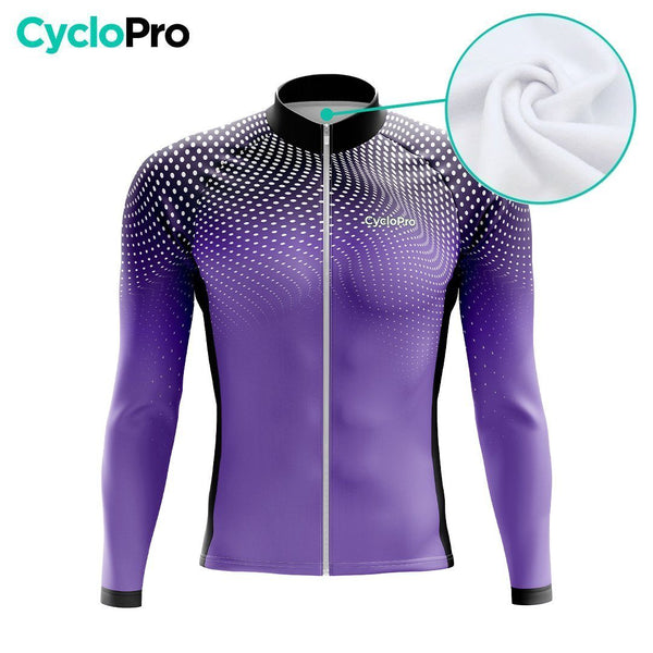 TENUE CYCLISTE AUTOMNE HOMME VIOLET - DIMENSION+ tenue cyclisme homme CycloPro 
