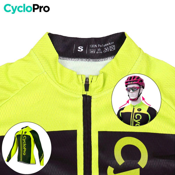 Tenue cycliste automne jaune - Flash+ Tenue de cyclisme automne homme GT-Cycle Outdoor Store 