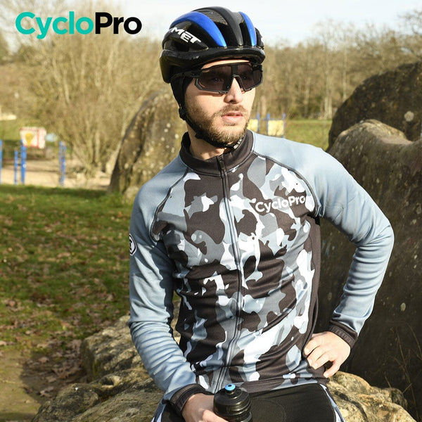 TENUE CYCLISTE AUTOMNE MARINE - COMMANDEUR tenue de cyclisme CycloPro 