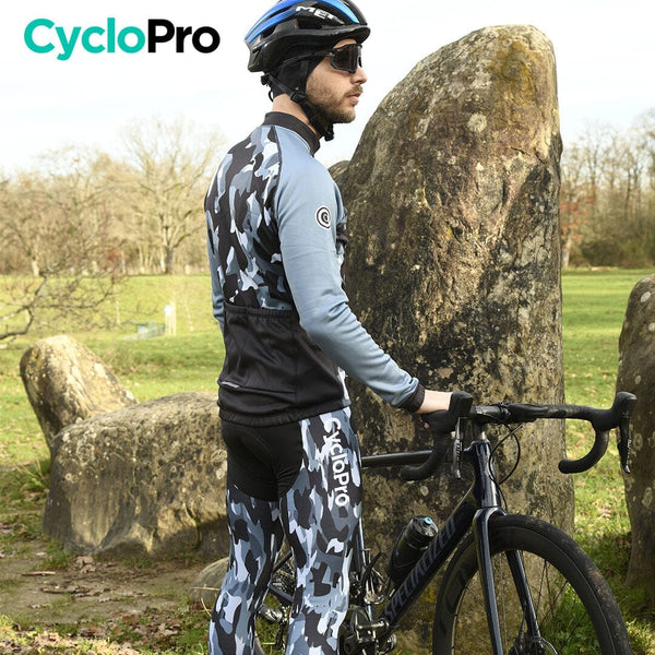 TENUE CYCLISTE AUTOMNE MARINE - COMMANDEUR tenue de cyclisme CycloPro 