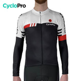 Tenue cycliste automne Noire et Blanche - Pro+ Tenue de cyclisme automne homme GT-Cycle Outdoor Store 