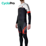 Tenue cycliste automne Noire et Blanche - Pro+ Tenue de cyclisme automne homme GT-Cycle Outdoor Store 