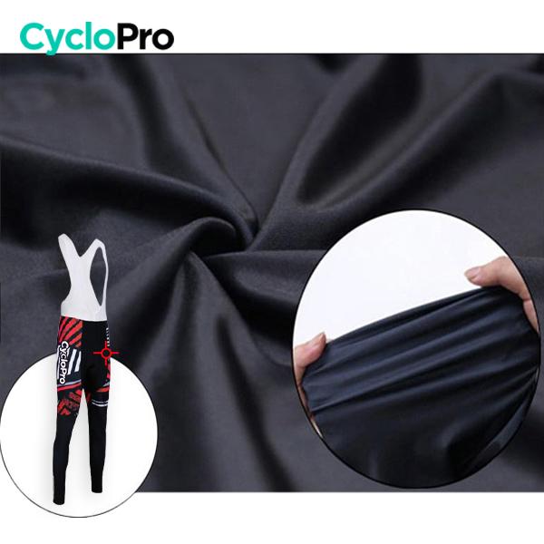 TENUE CYCLISTE AUTOMNE ROUGE - DIRTY+ tenue de cyclisme CycloPro 