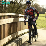 TENUE CYCLISTE AUTOMNE ROUGE - DIRTY+ tenue de cyclisme CycloPro 