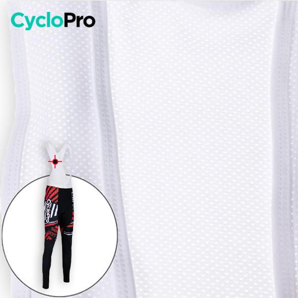 TENUE CYCLISTE AUTOMNE ROUGE - DIRTY+ tenue de cyclisme CycloPro 