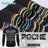 TENUE CYCLISTE HIVER BLANCHE - HAPPY+ - DESTOCKAGE tenue de cyclisme CycloPro 