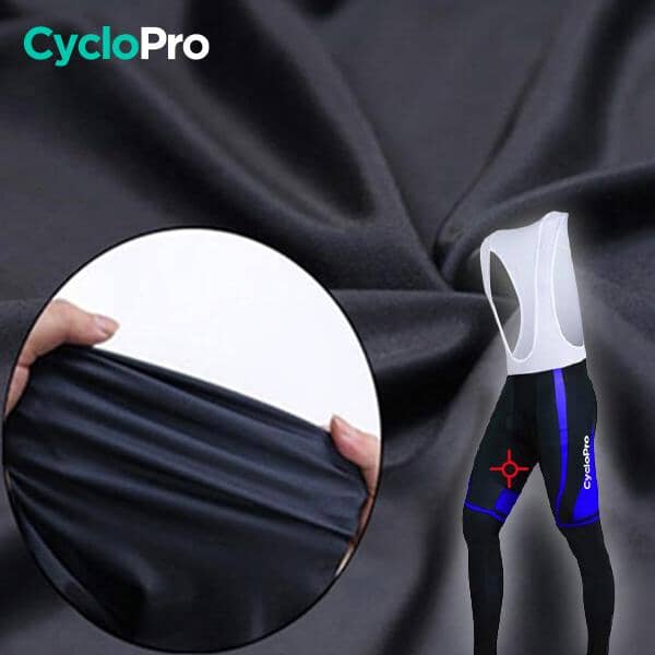 TENUE CYCLISTE HIVER BLEUE - ABSTRACT+ - DESTOCKAGE tenue cyclisme homme CycloPro 