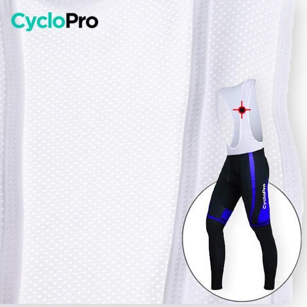 TENUE CYCLISTE HIVER BLEUE - ABSTRACT+ - DESTOCKAGE tenue cyclisme homme CycloPro 