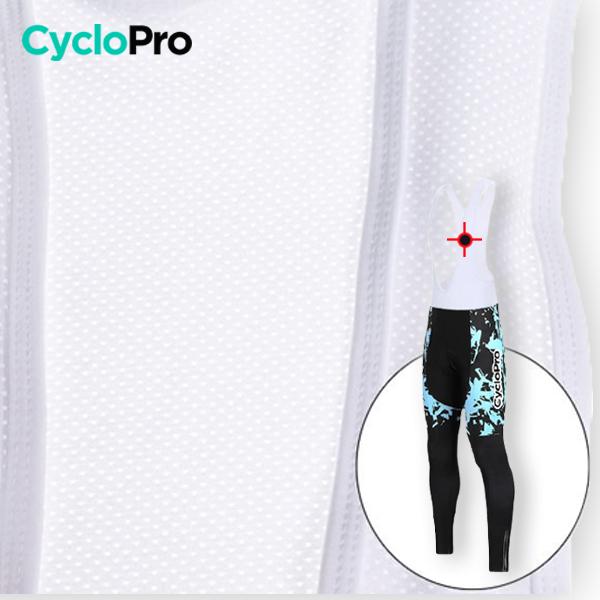 TENUE CYCLISTE HIVER BLEUE - SPLASH+ tenue de cyclisme CycloPro 
