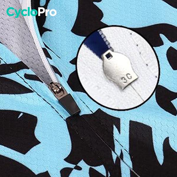 TENUE CYCLISTE HIVER BLEUE - SPLASH+ tenue de cyclisme CycloPro 