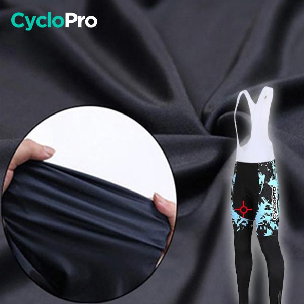 TENUE CYCLISTE HIVER BLEUE - SPLASH+ tenue de cyclisme CycloPro 