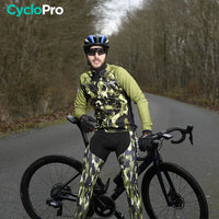 TENUE CYCLISTE HIVER FEUILLE - COMMANDEUR tenue de cyclisme CycloPro 