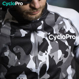 TENUE CYCLISTE HIVER GRISE - COMMANDEUR tenue de cyclisme CycloPro 